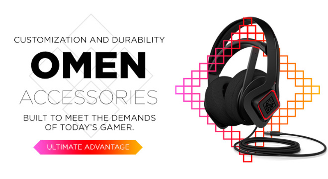 Customization and durability, omen accessories built to meet the demands of today’s gamer. Ultimate advantage.